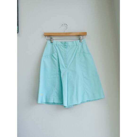 Vintage High Waisted Teal Shorts Size Small - Picture 1 of 4